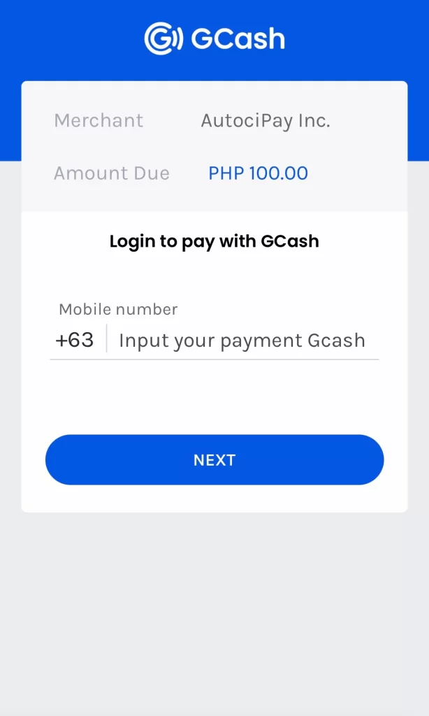 Step 4: Input your payment GCash